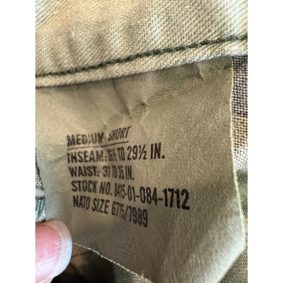US Army Combat Trousers Woodland Camo Adjustable Medium Short - Picture 2 of 4